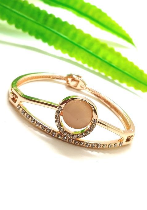 Rose Gold Pink Alloy Bracelet