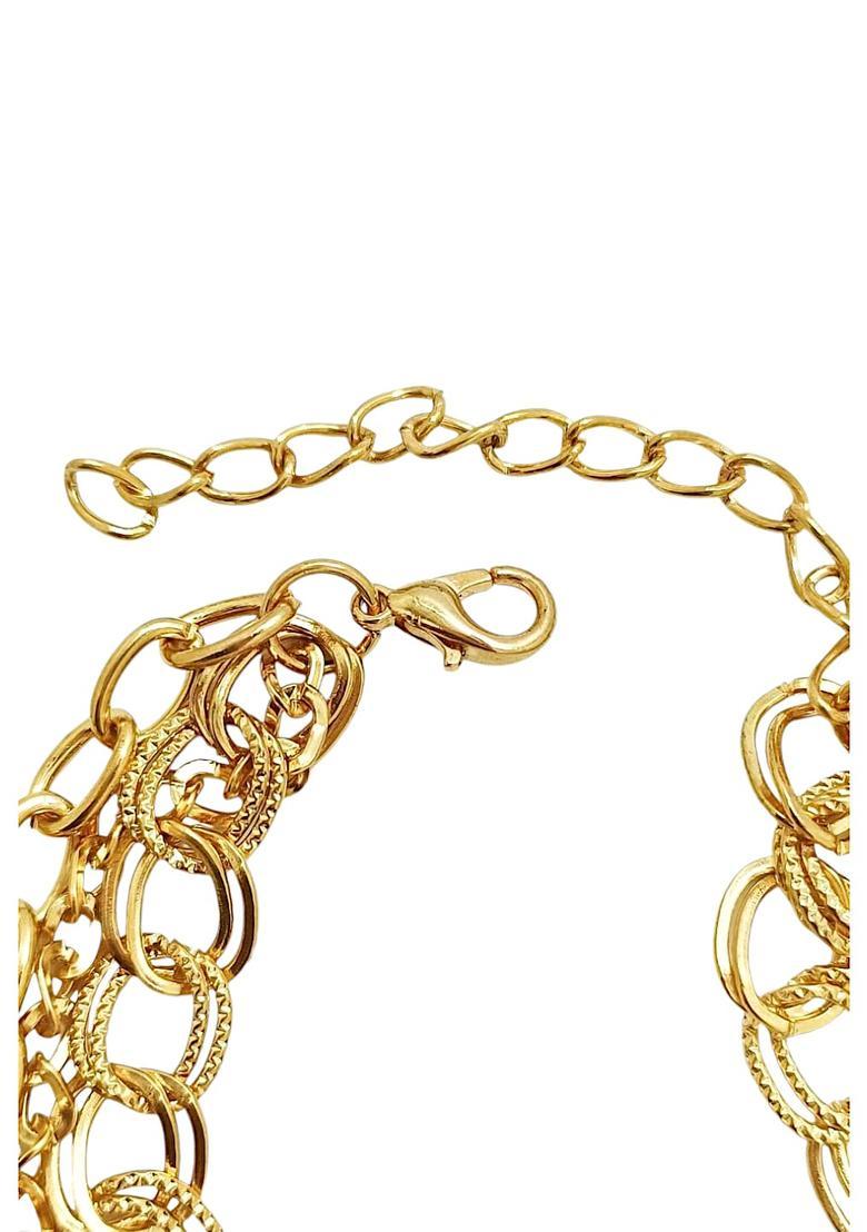Golden Alloy Bracelet - Indya