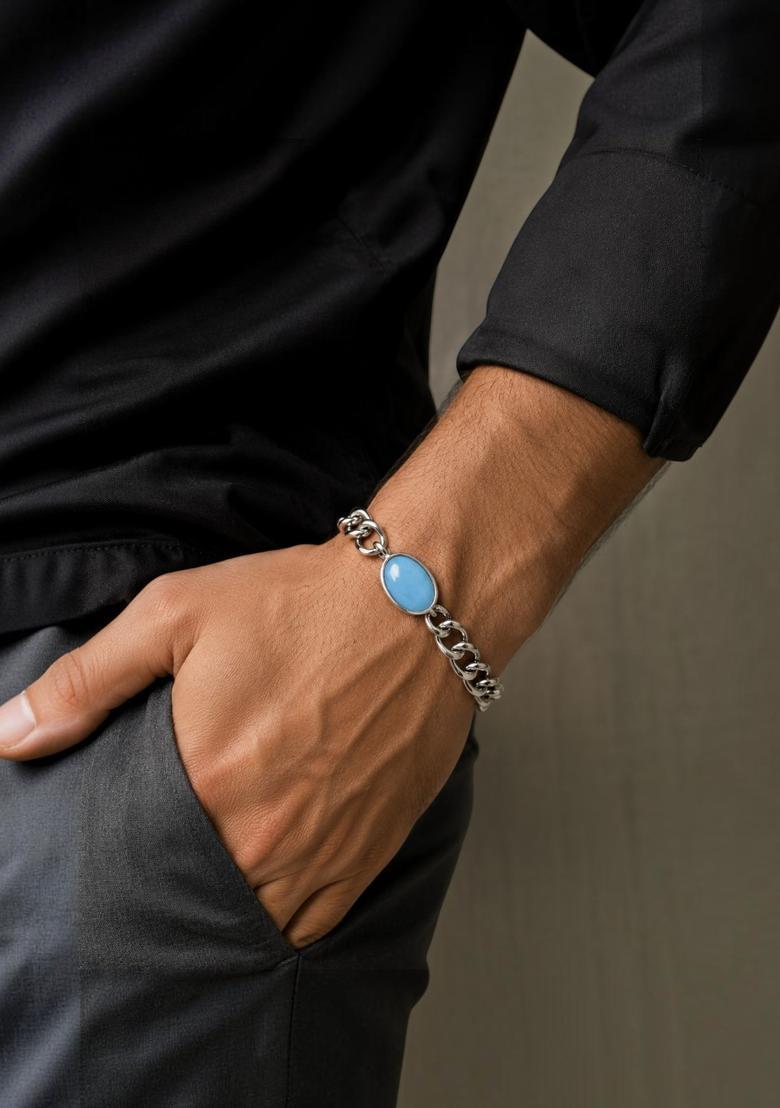 Silver Alloy Bracelet - Indya