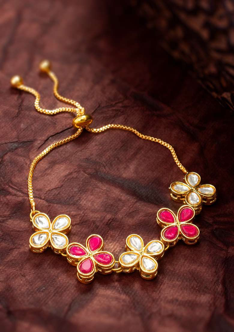 Golden Alloy Bangles - Indya