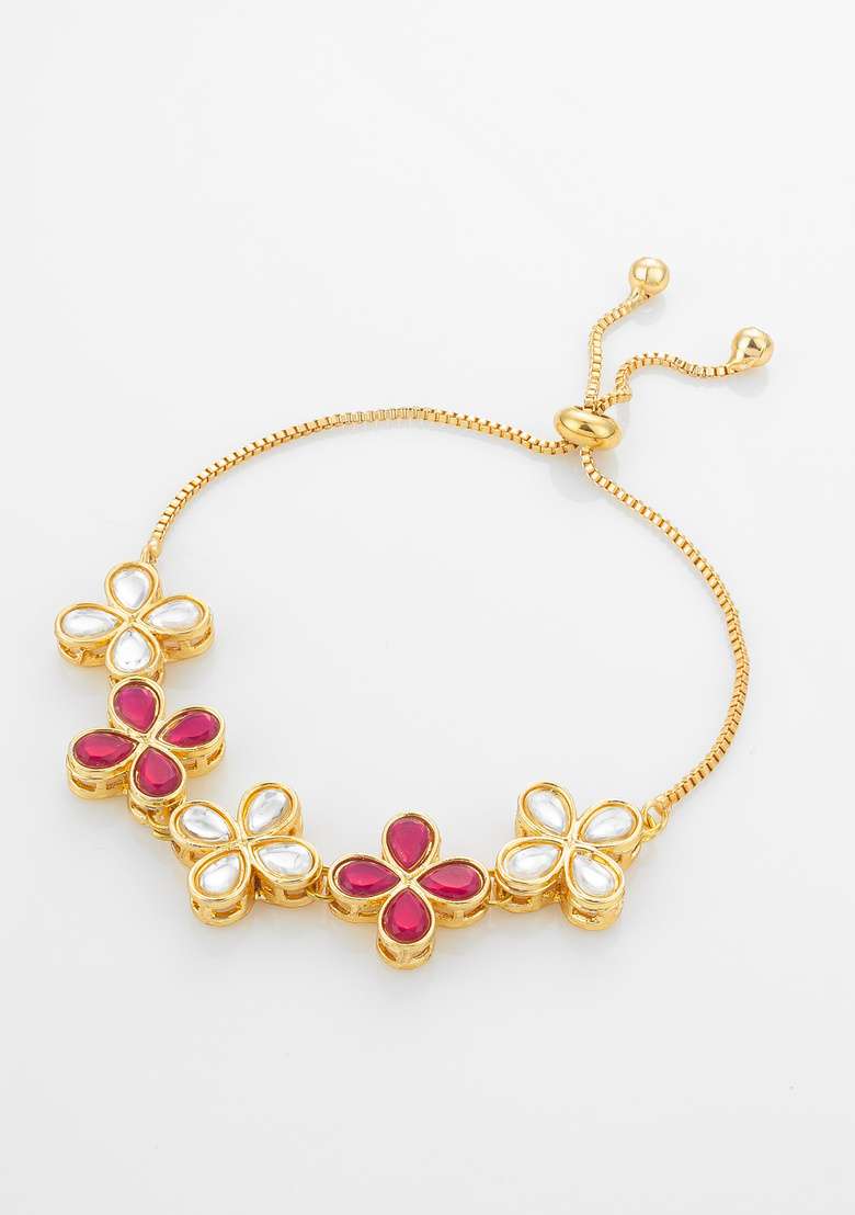 Golden Alloy Bangles - Indya