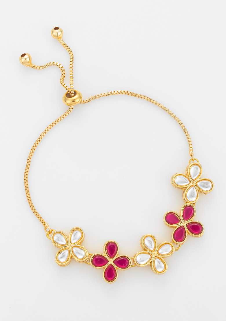 Golden Alloy Bangles - Indya