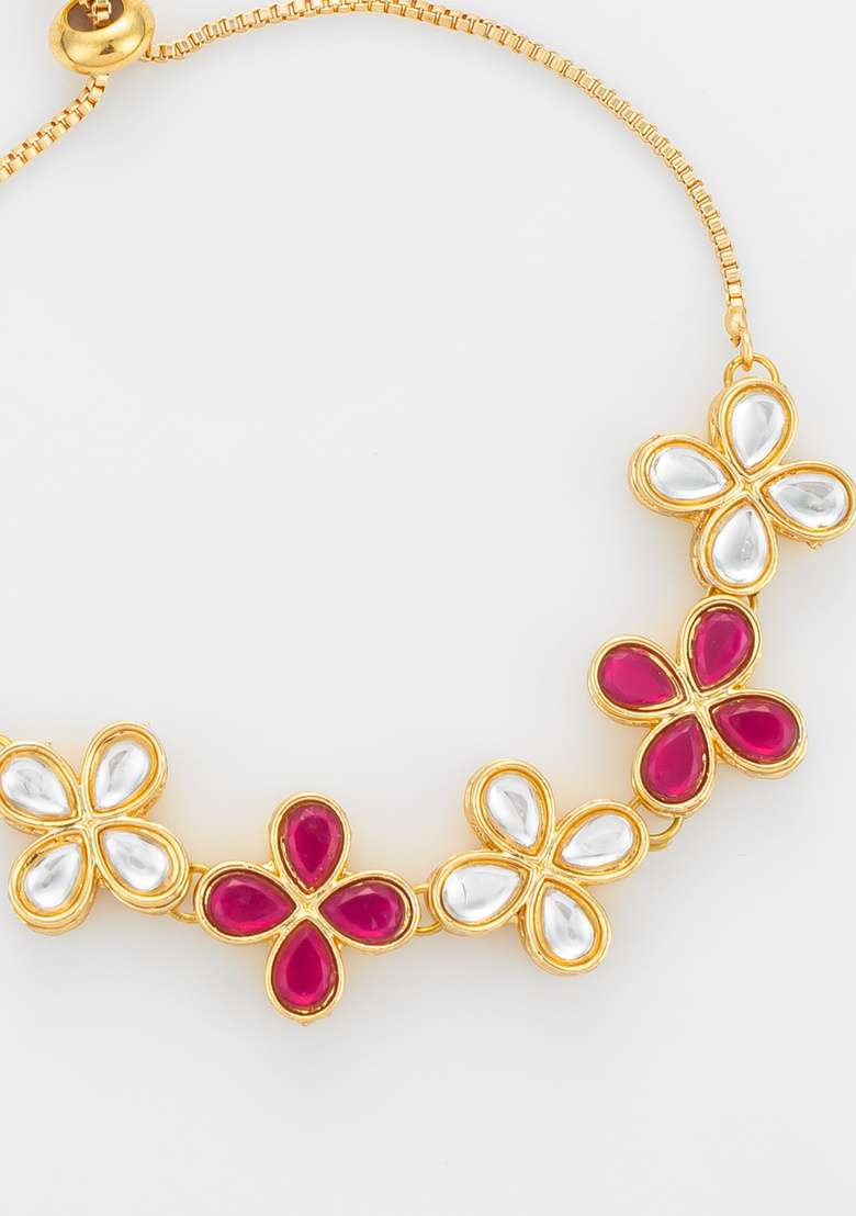 Golden Alloy Bangles - Indya