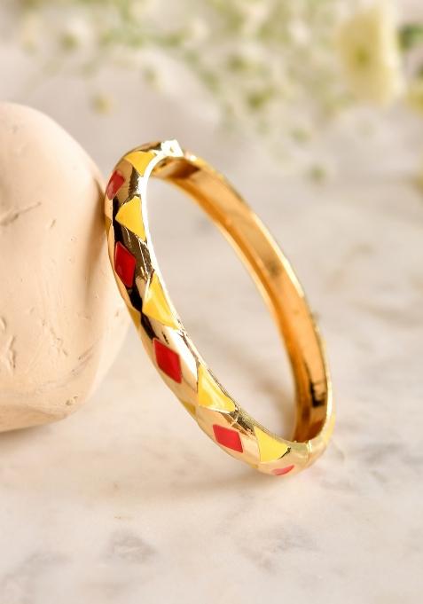 Golden Stainless Steel Beads Bracelet