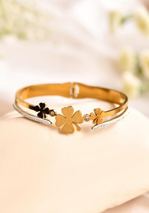 Golden Stainless Steel Beads Bracelet