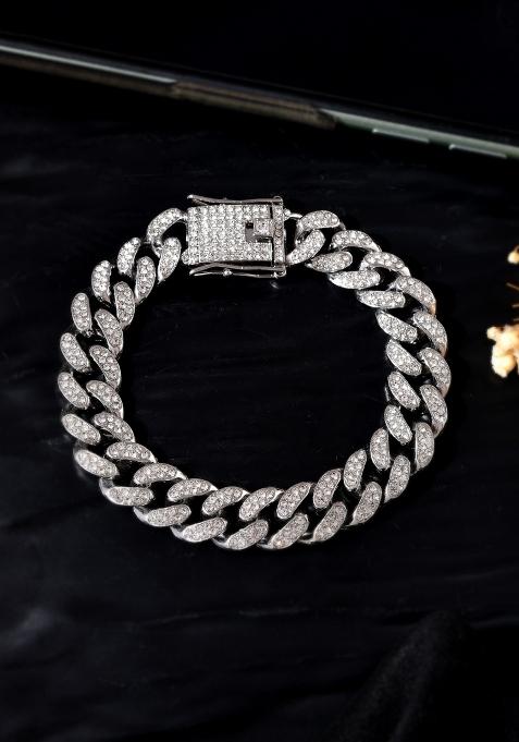 Silver Stainless Steel Beads Bracelet