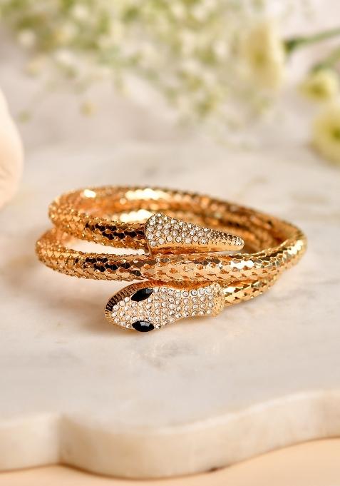 Golden Stainless Steel Beads Bracelet