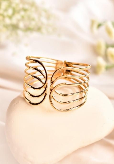 Golden Stainless Steel Beads Bracelet