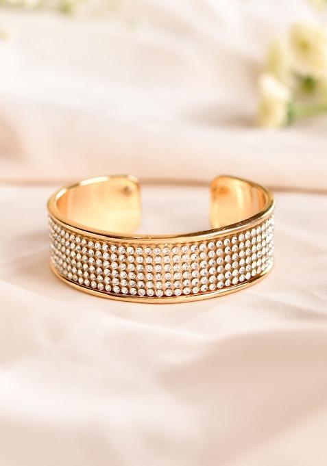 Golden Stainless Steel Beads Bracelet