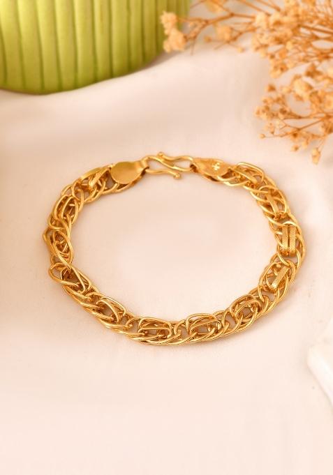 Golden Stainless Steel Beads Bracelet