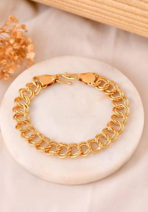 Golden Stainless Steel Beads Bracelet