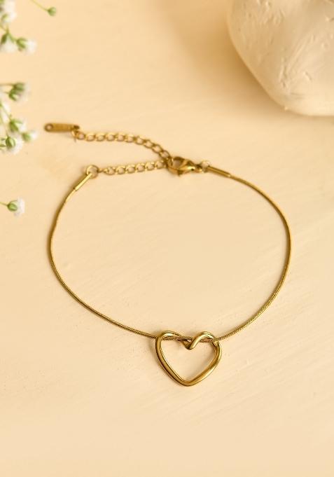 Golden Stainless Steel Beads Bracelet