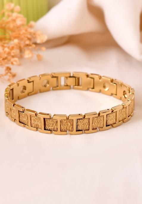 Golden Stainless Steel Beads Bracelet