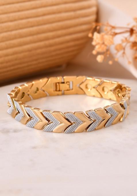 Golden Stainless Steel Beads Bracelet