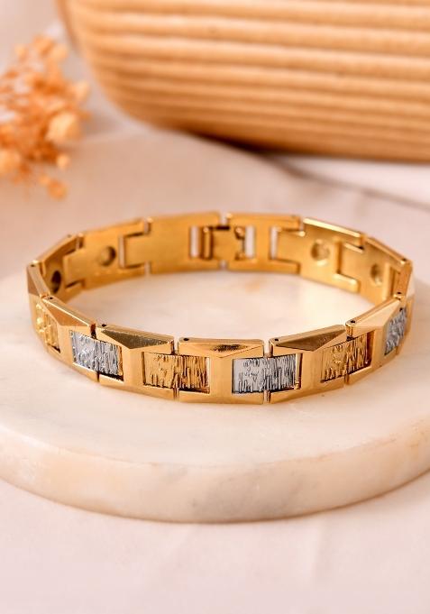 Golden Stainless Steel Beads Bracelet