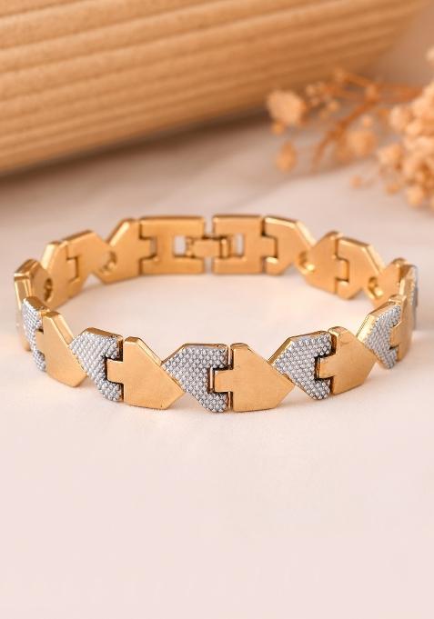 Golden Stainless Steel Beads Bracelet