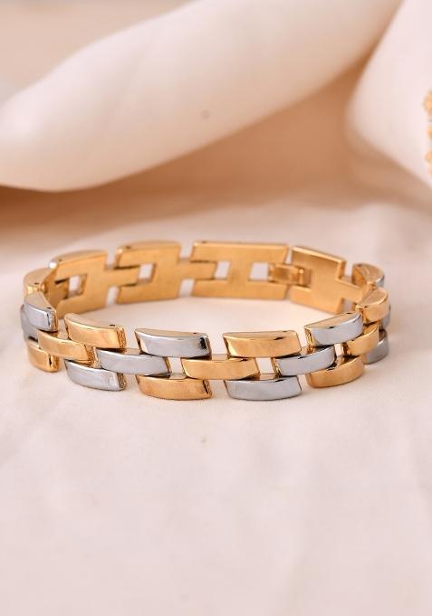 Golden Stainless Steel Beads Bracelet