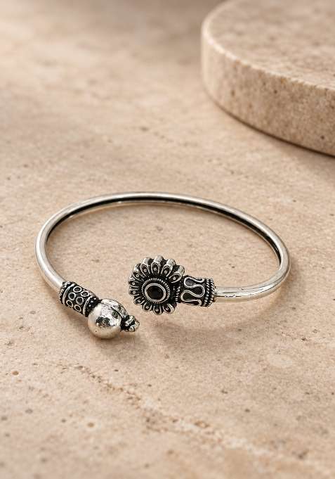 Silver Artificial Stones German Silver Bracelet