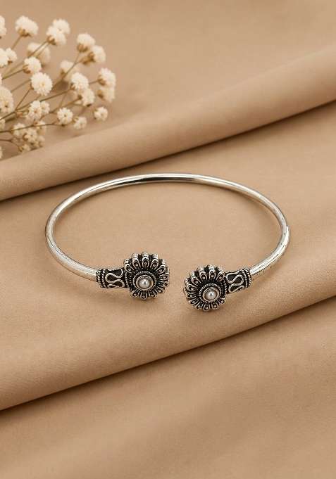 Silver Artificial Stones German Silver Bracelet