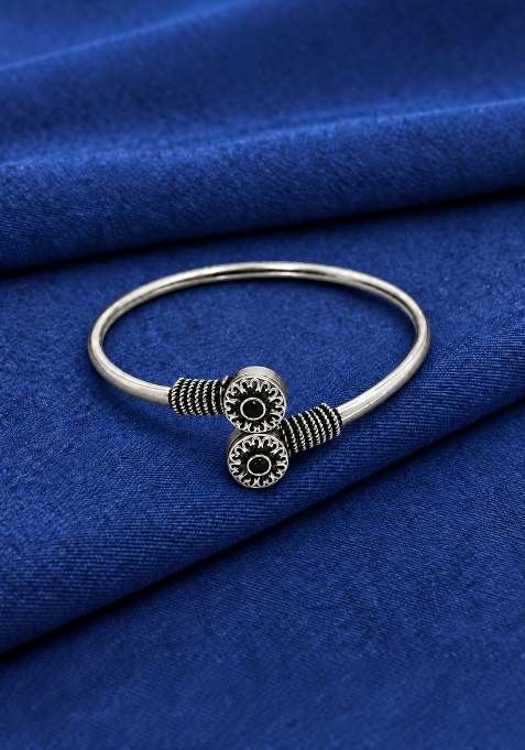 Silver Artificial Stones German Silver Bracelet