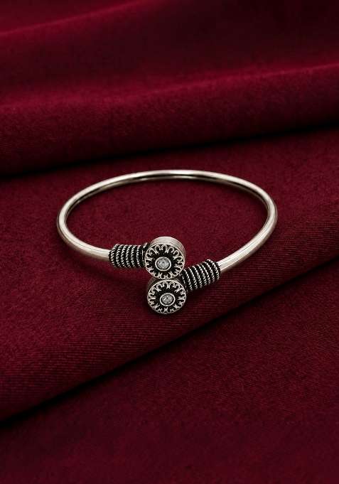 Silver Artificial Stones German Silver Bracelet
