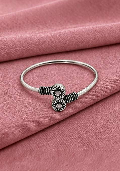 Silver Artificial Stones German Silver Bracelet