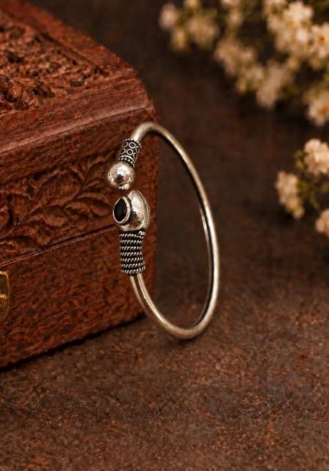 Silver Artificial Stones German Silver Bracelet