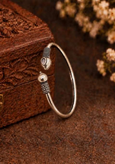 Silver Artificial Stones German Silver Bracelet