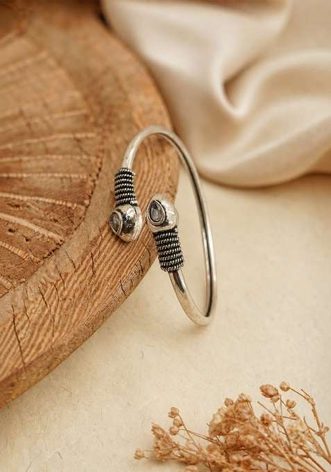 Silver Artificial Stones German Silver Bracelet