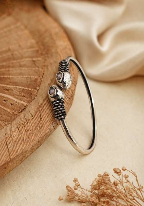 Silver Artificial Stones German Silver Bracelet