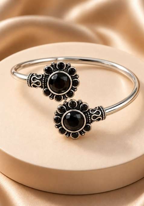 Silver Artificial Stones German Silver Bracelet