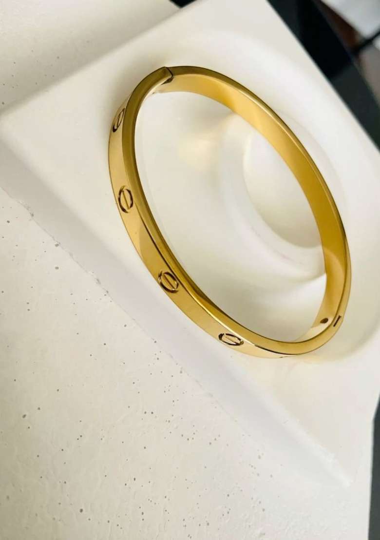 Golden Alloy Bracelet - Indya