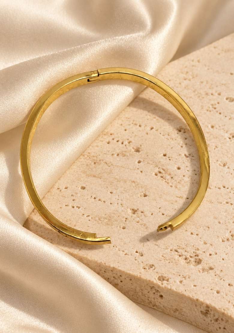 Golden Alloy Bracelet - Indya