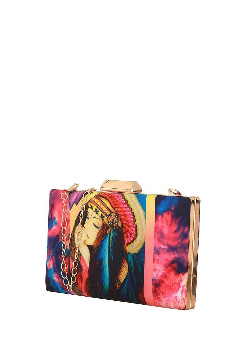 Printed Box Clutch