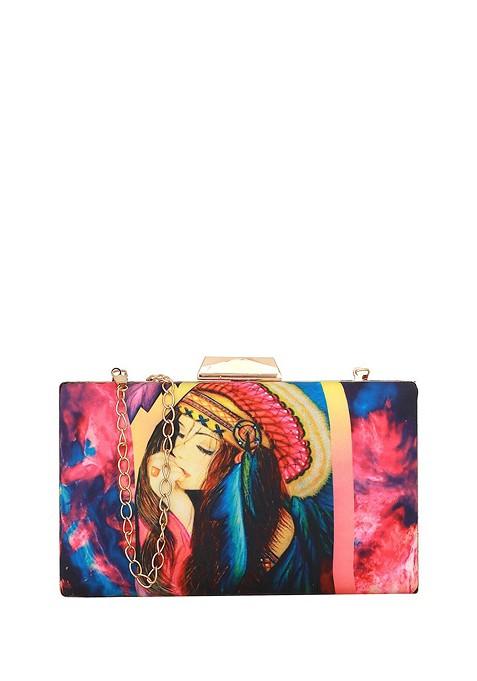 Printed Box Clutch