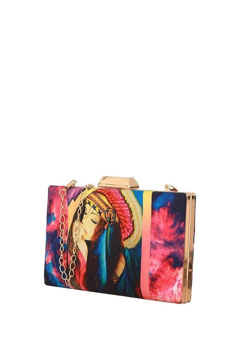 Printed Box Clutch