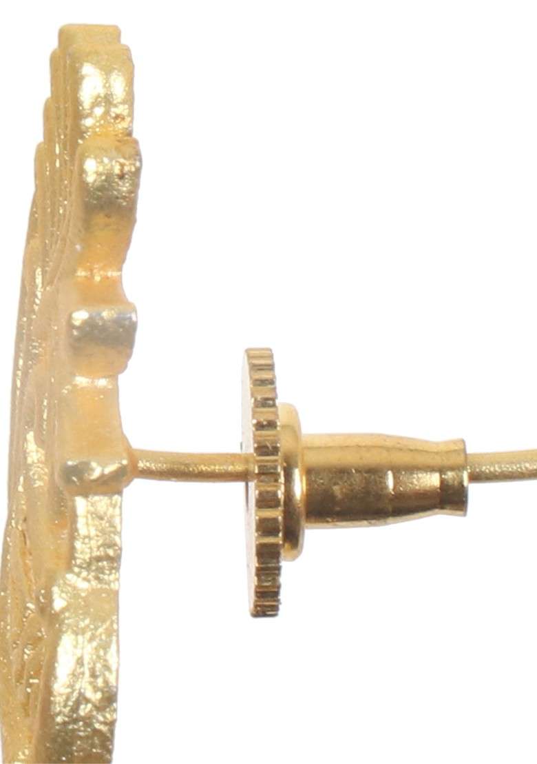 Matte Gold Finish Handcrafted Earrings - Indya