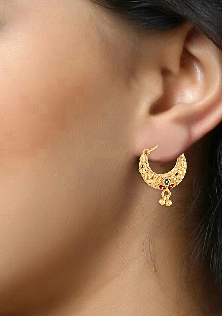 Traditional Gold Plated Chandbali Earrings