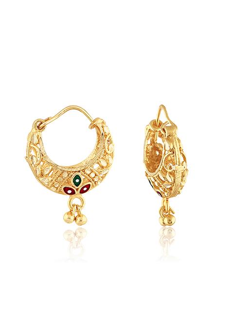 Traditional Gold Plated Chandbali Earrings