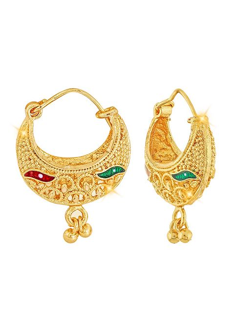 Traditional Alloy Gold Plated Drop Earrings