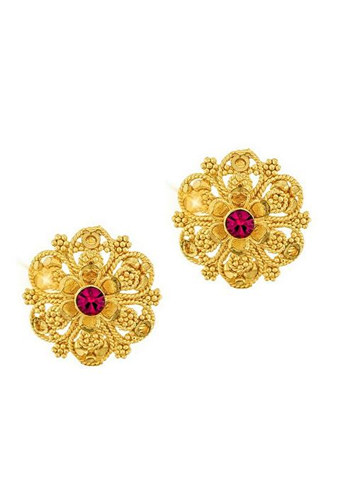 Traditional Gold Plated Jhumka Earrings