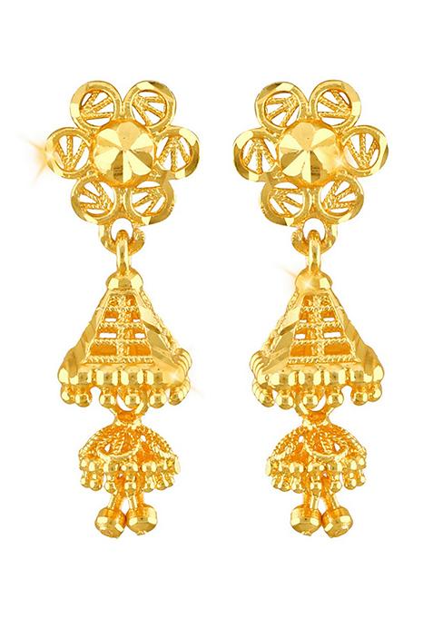 Traditional Gold Plated Jhumka Earrings