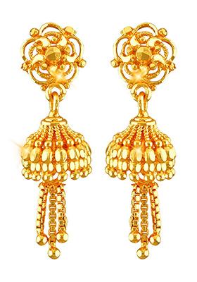 Traditional Gold Plated Jhumka Earrings