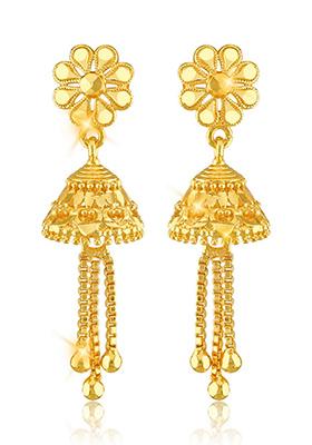 Traditional Alloy Gold Plated Jhumka Earrings