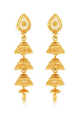 Traditional Gold Plated Drop Earrings