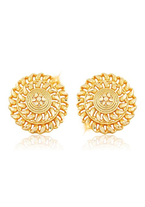 Traditional Alloy Gold Plated Drop Earrings