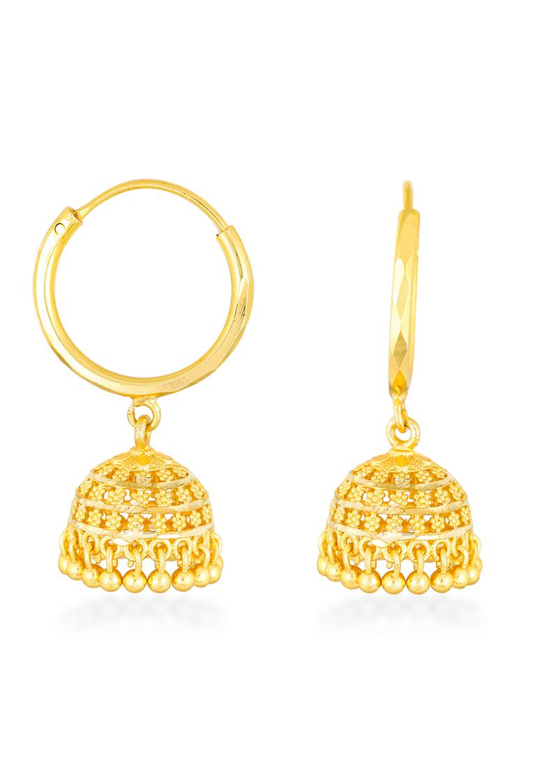 Traditional Gold Plated Stud Earrings