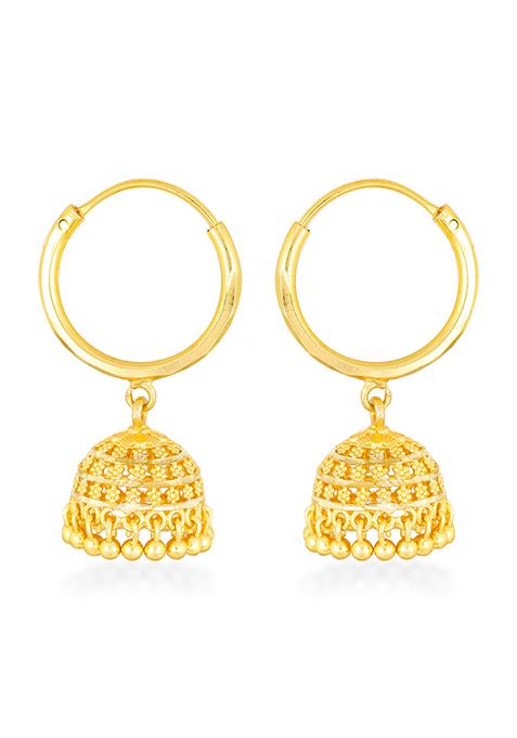 Traditional Gold Plated Stud Earrings