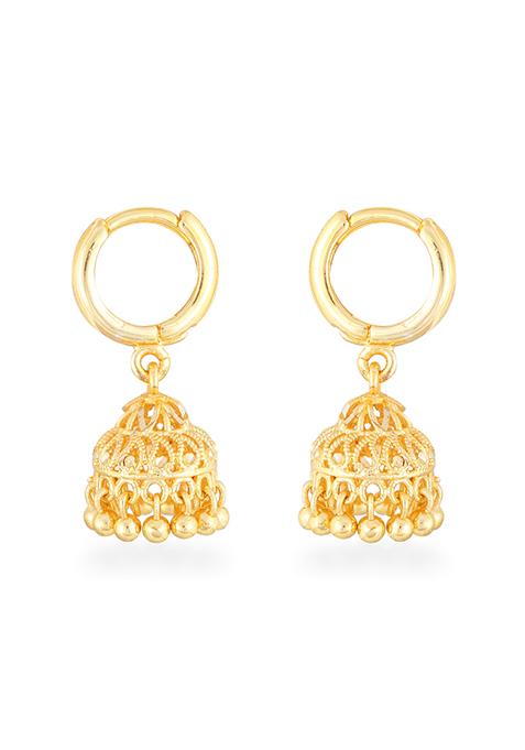 Traditional Gold Plated Drop Earrings