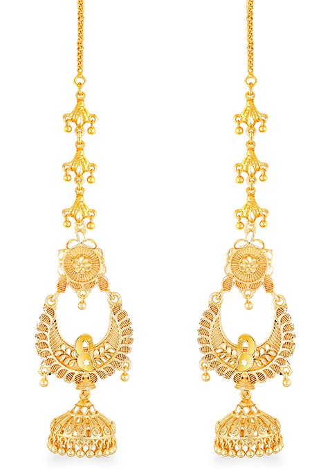 Traditional Gold Plated Jhumka Earrings